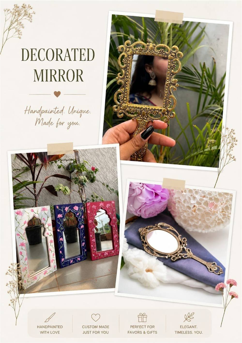 Decorated Mirror Carnival Stall — Carnival Artist wedding stall by Rajasthan Event Management